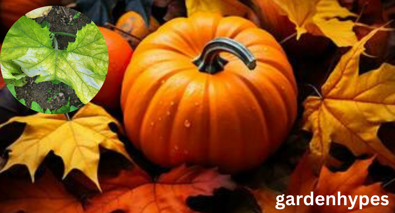 yellow pumpkin leaves